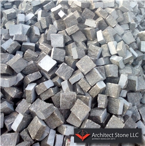 Black Gabbro Cube Stone,Cobble Exterior