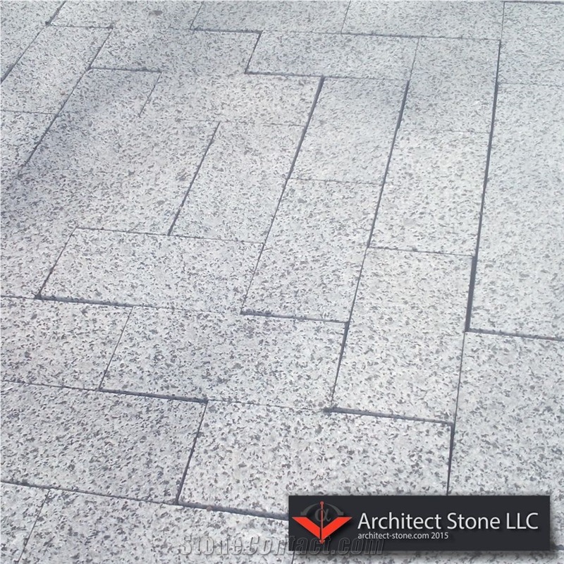 Grey Granite Pavers Flamed