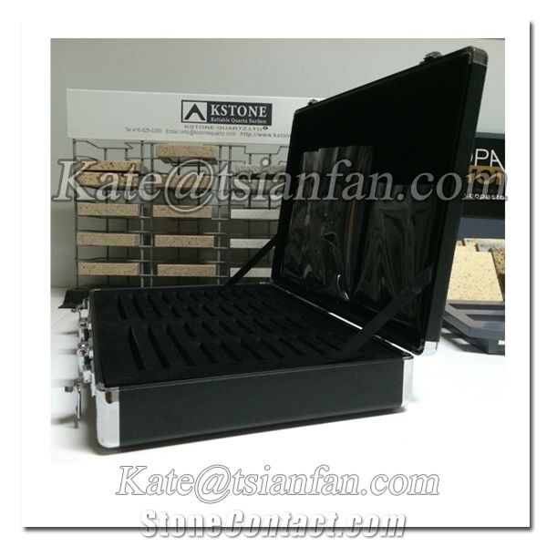 PX116---Customized quartz stone sample suitcase