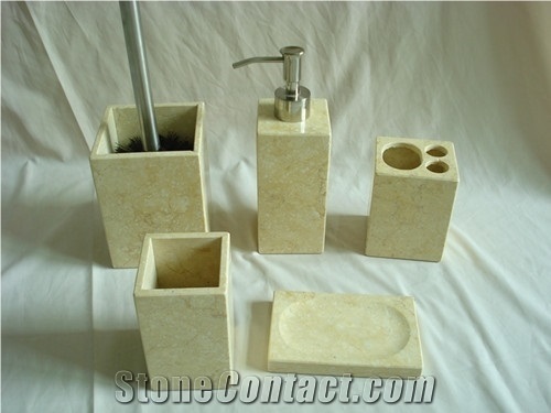 Beige Limestone Bathroom Accessories,Bathroom Sets