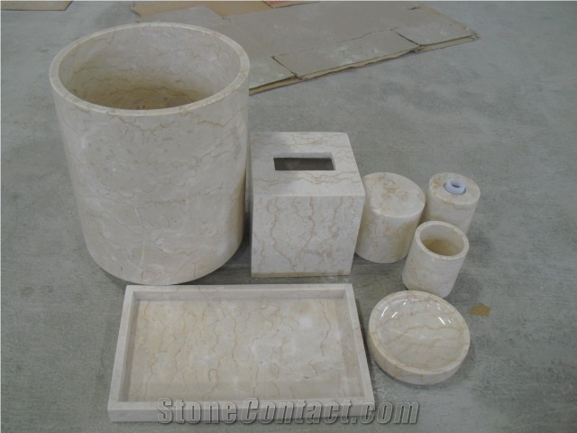 Beige Limestone Bathroom Accessories,Bathroom Sets
