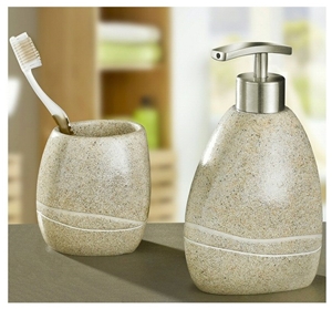 G654 Seasame Black Granite/Padang Impala Black Granite Free Style Shaped Bathroom Accessories/Bathroom Sets