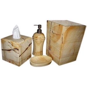 Iran Green Onyx Bath Accessories/Bathroom Sets