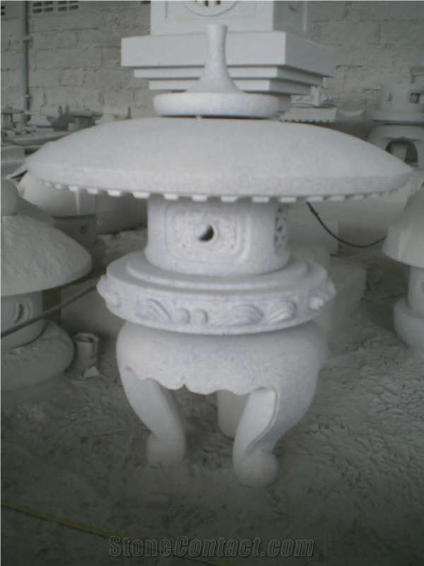 Japanese Style Grey Granite Garden Lanterns, G602 Grey Granite Garden Lanterns