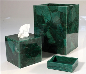 Semiprecious Stone Gemstone Bath Accessories/Bathroom Sets