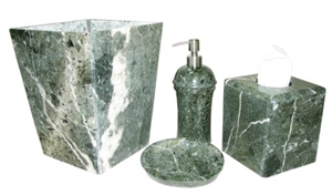 Semiprecious Stone Gemstone Bath Accessories/Bathroom Sets