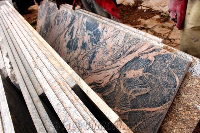 African Multicolor Granite Slabs