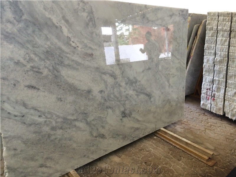 Shadow Storm White Marble Tiles & Slabs, Brazil White Marble