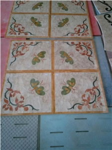 China Round Marble Water Jet Medallion Flooring