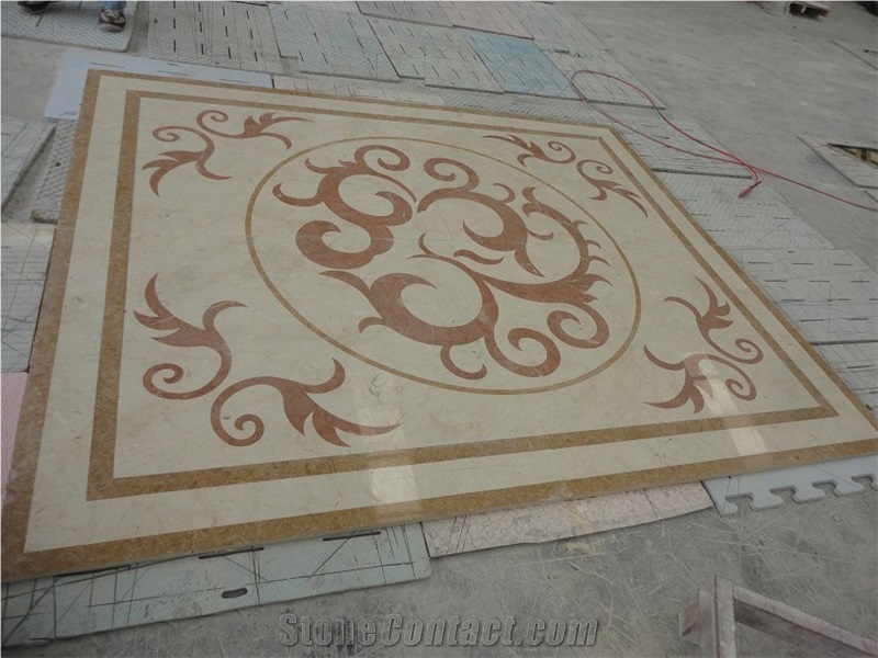 Medallion Marble Water Jet ,Square Flooring