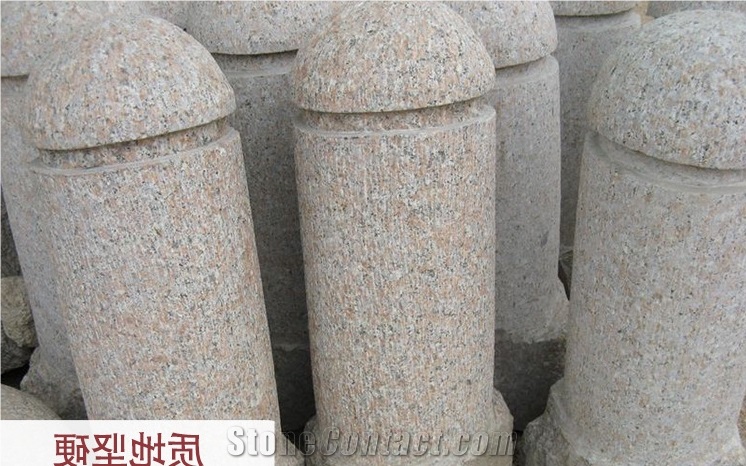 Cheap Red Granite Parking Stone,Veticle Stop Stone,Road Barrier