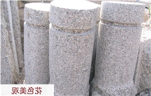 Cheap Red Granite Parking Stone,Veticle Stop Stone,Road Barrier