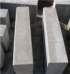 G368 Cheap Red Granite Curbstones, Road Stones