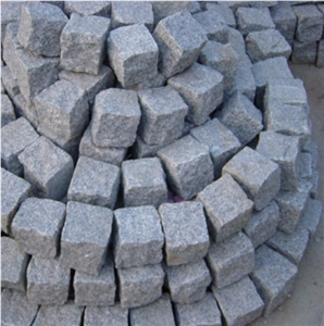 Shandong G341 Sesame Grey Granite Cubles, Cobbles, Pavers, Kerbstones, G341 Granite Cube Stone & Pavers