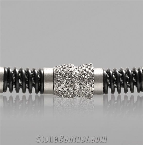Vacuum Brazed Diamond Wire Saw and Beads for Stone Cutting