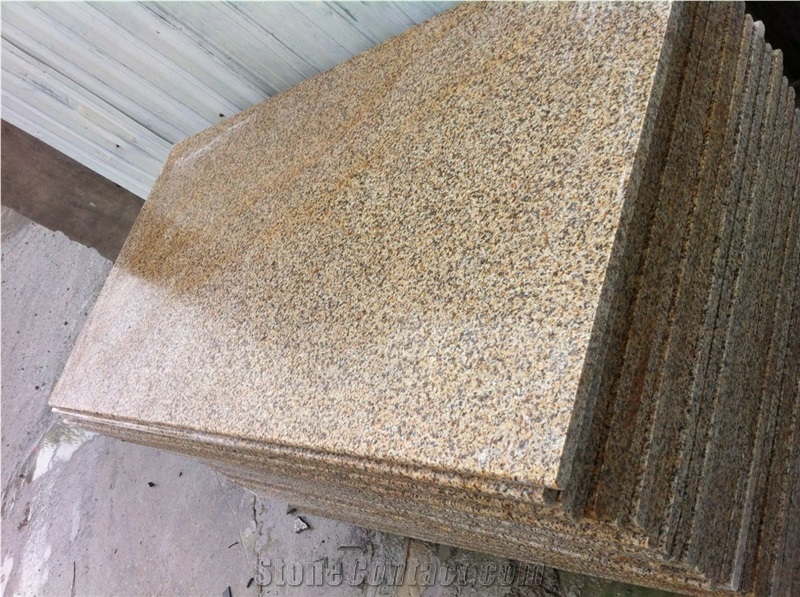New G682 Granite Slabs & Tiles,China Rusty Yellow Granite