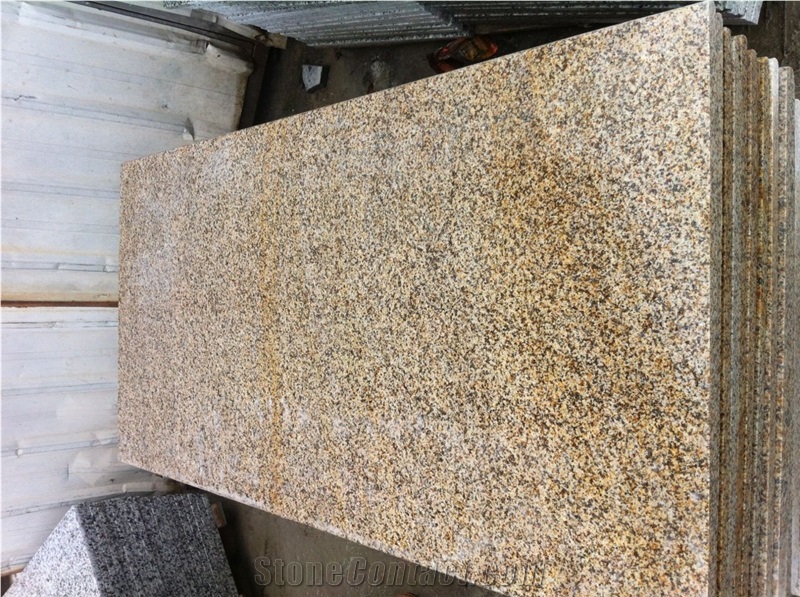 New G682 Granite Slabs & Tiles,China Rusty Yellow Granite