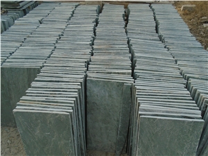 Natural Split Surface Green Slate Tiles,Slate Stone Flooring Covering