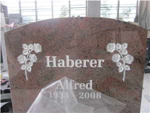 Red Granite Upright Headstones for Sale