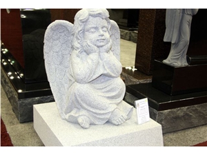 White Marble Angel Baby Monuments