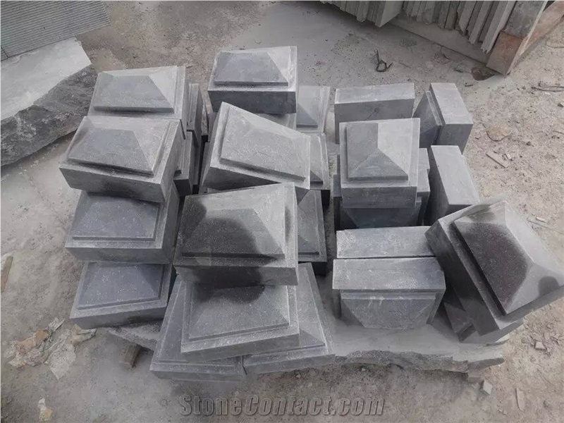 Blue Limestone Lampstandard Lamp Post,Gardern Lanterns