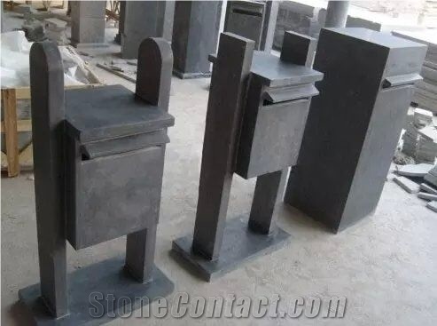 Blue Limestone Mail Box,Post Box