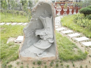 China White Rough Marble Stone Block Relief Hand Carving Animals Handscaping Carving Stones, White Marble Reliefs