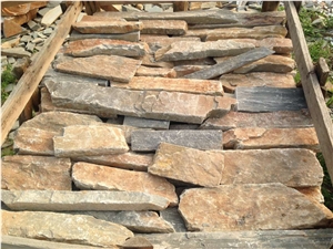 Rusty Slate Cultured Stone, Stack Stone Rock Face Stone Veneer Cheap Prices