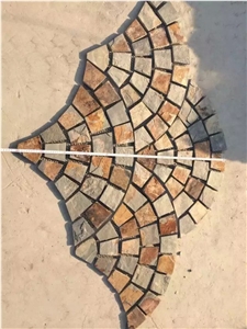 Rusty Slate Flag Stone Net Pasting Paving Patio, Rustic Slate Flagstone