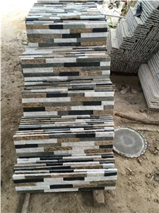Slate Sandstone Marble Quartz Mixed Multicolor Wall Cladding Culture Stones Stack Stone Feature Wall