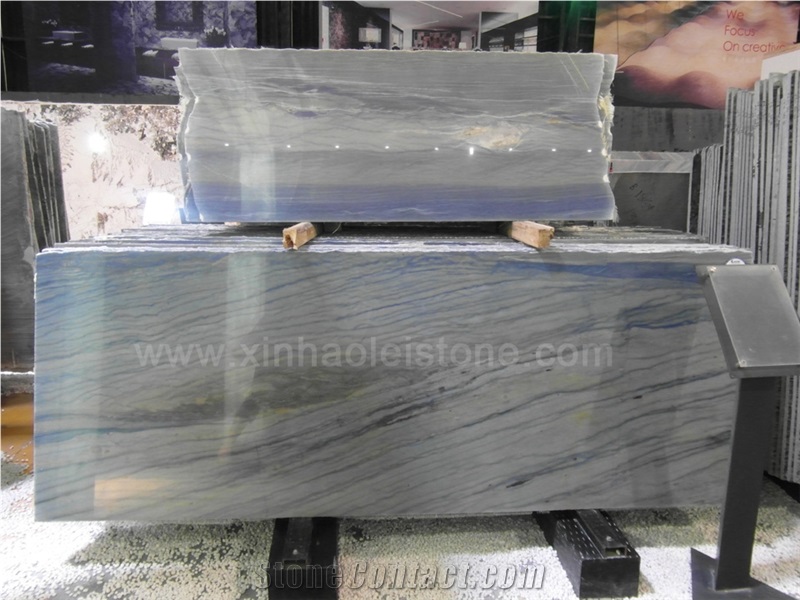 Azul Macaubas Quartzite Slabs & Tiles, Blue Quartzite