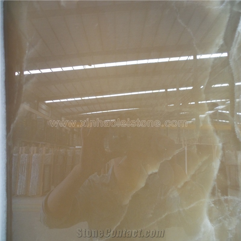 Tea Onyx Slabs & Tiles, China Brown Onyx