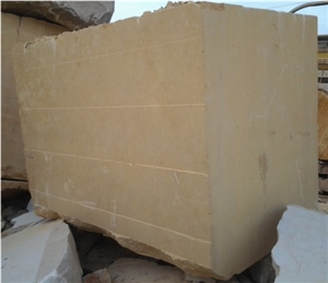 Yellow Raw Sandstone Blocks for Importers China, Sandstone India Blocks