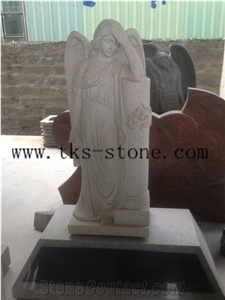 Angel Headstones Monuments,G603 Grey Granite Monument & Tombstone, Custom Monuments