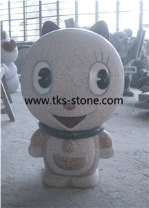 Beige Granite Art Works ，Colorful Cartoon Art Works