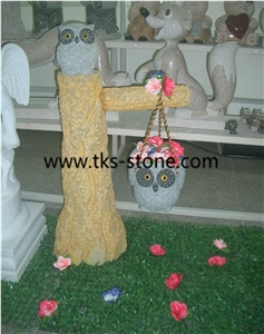 Beige Granite Art Works ，Colorful Cartoon Art Works