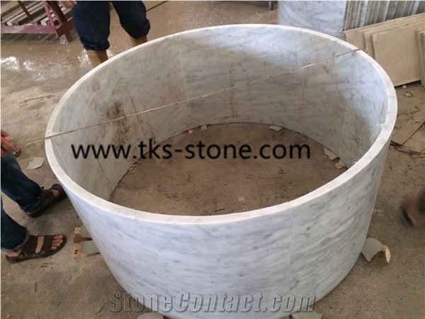 Bianco Carrara White Marble Columns Pillars,Marble Columns ,Stone Pillars