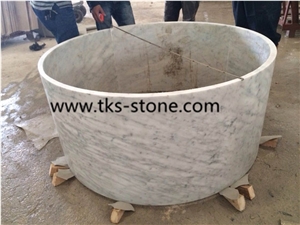 Bianco Carrara White Marble Columns Pillars,Marble Columns ,Stone Pillars
