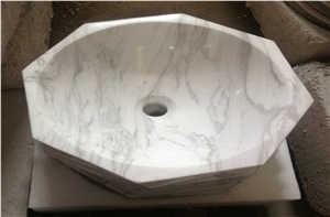 Bianco Carrara White Marble Sinks & Basins,Square Basins,Bathroom Basins,Vessel Sinks,Natural Stone Sinks&Basins