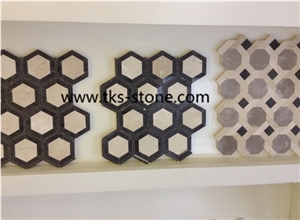 Calacatta Gold Marble Mosaic Tiles, Italy White Marble Mosaic, Calacatta White Marble Mosaic Tiles, Hexagon Marble Mosaic Tiles,Stips Mosaics, Herringbone Mosaics