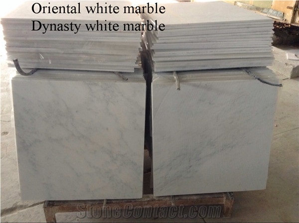 Carrara White Marble Tiles, Dynasty White Marble Slabs, China White Marble