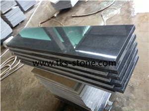 Chian G654 Black Granite Steps & Stairs,Padang Dark,Impala Black,China Dark Grey,Granite Stair&Step,Stair Treads