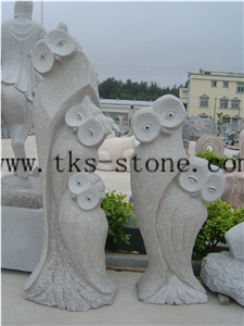 China Beige Granite Legend Of the Guardians Sculpture/Animal Sculptures