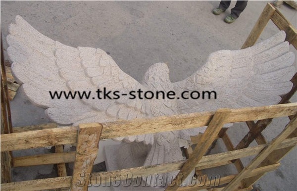 China Beige Granite Owl Sculptures,Landscape Sculpture, Owl Sculpture, Animal Sculpture, Garden Sculpture