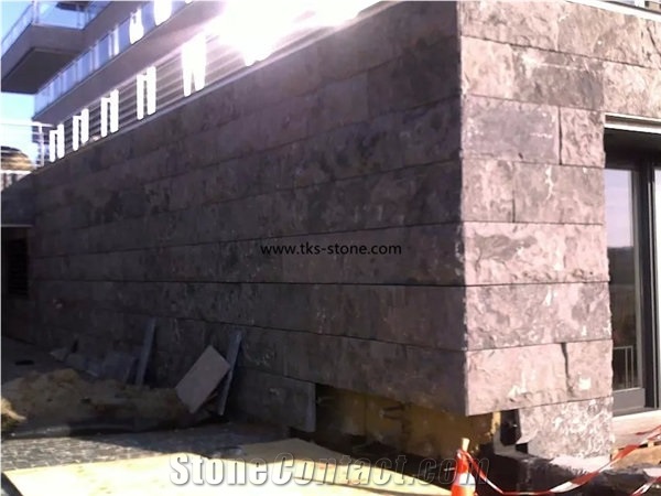 China Blue Limestone Cultured Stone,China Blue Limestone Wall Covering