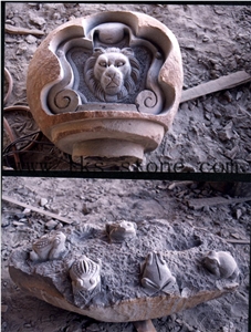 China Brown Granite Creative Sculpture/Art Sculptures/Animal Sculptures