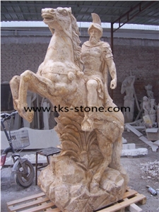 China Brown Granite Human Sculpture & Statue,Stone Roman Soldier Sculpture,Western & European Customized Figure Human & Animal, Hand Carving for Outdoor & Garden,Woman Carving Statue