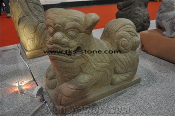 China Brown Granite Lion Sculpture & Statue, Animal Sculpture, Garden Sculpture,Granite Lion Sculpture,Lion Carving,Landscape Sculptures