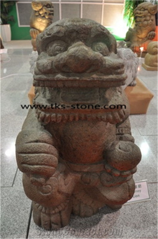 China Brown Granite Lion Sculpture & Statue, Animal Sculpture, Garden Sculpture,Granite Lion Sculpture,Lion Carving,Landscape Sculptures