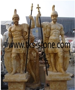 China Brown Granite Soldier,Roman Soldier Sculpure, Brown Granite Sculpture,Statues,Human Sculptures,Western Statues